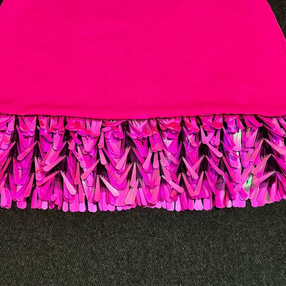 SHO Women's Slvless Crepe Dress with Sequin Detal - Picture 4 of 8